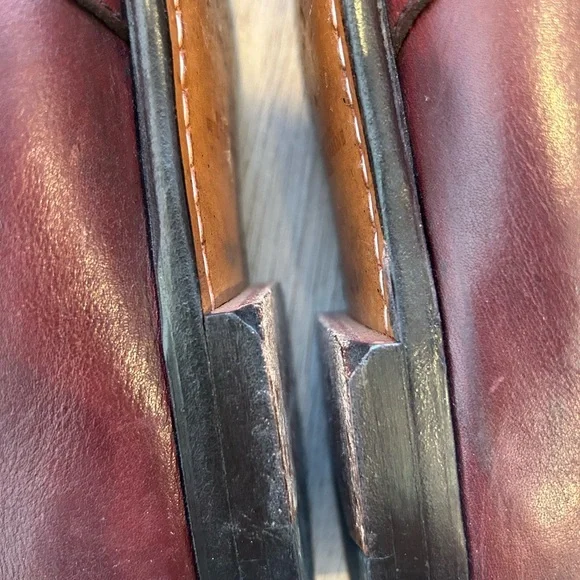 G.H. Bass & Co. Mens Burgundy Penny Loafer Dress Shoes 11 M - Picture 7 of 13